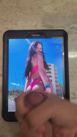 big ass bikini brunette college cumshot jerk off tribbing tribute gif