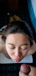 huge facial cumshot for Thai gf (oc)