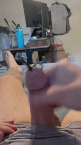 First time using silicon sound. Cum shot at end with sound still inserted. Part 3/3