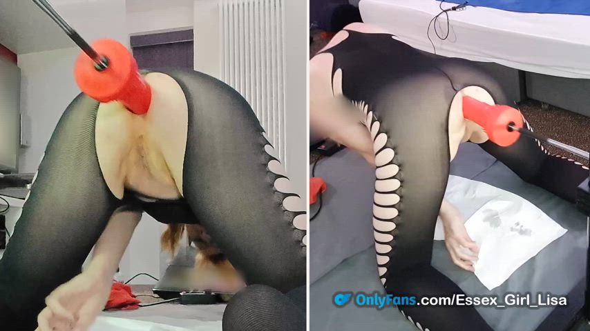 amateur anal dildo fucking machine homemade milf nsfw onlyfans pussy solo anal-dildo