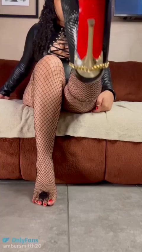 Get on your knees, then maybe you can smell my feet