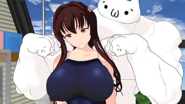 Teasing and revealing big tits [eringi 3dcg]