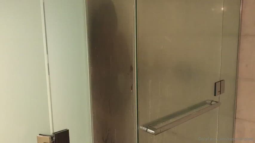 big dick big tits ebony jerk off masturbating shower trans gif