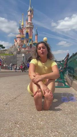 feet feet fetish public gif