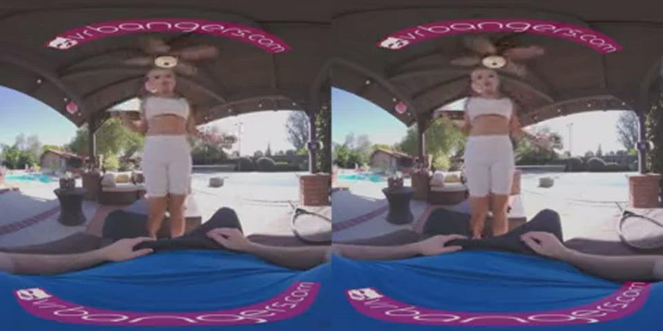 Blonde MILF Tennis Player Fucks You After Match VR Porn