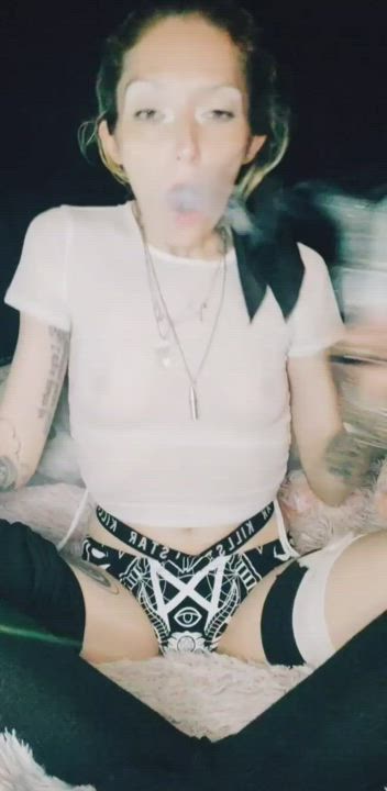 Blonde OnlyFans Small Nipples Small Tits gif