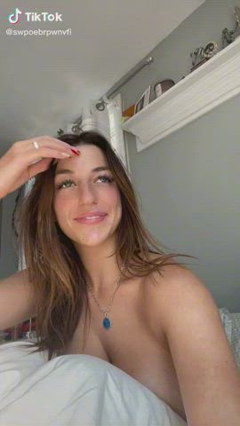 ass big tits brunette tiktok gif