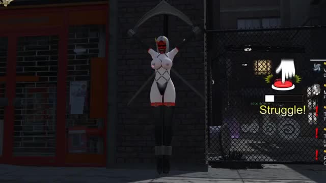 You can get captured a lot in this hentai game caw caw