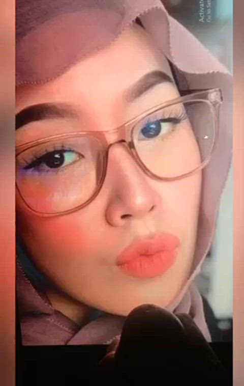 big dick cum cumshot hijab malaysian masturbating muslim tribute gif