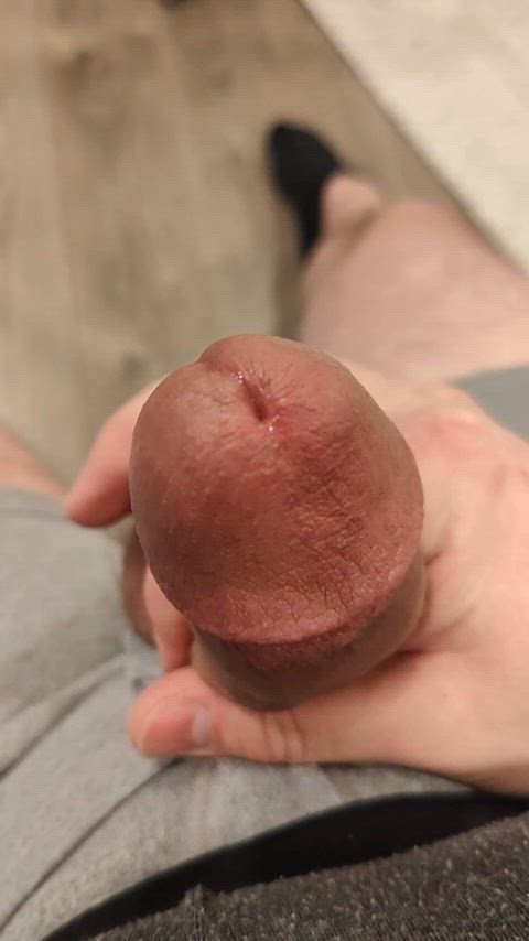 bear cum jerk off male masturbation masturbating precum gif