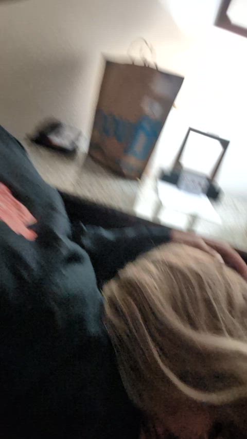 babe blonde blowjob girlfriend uncensored blowjobs real-couples tik-tok gif