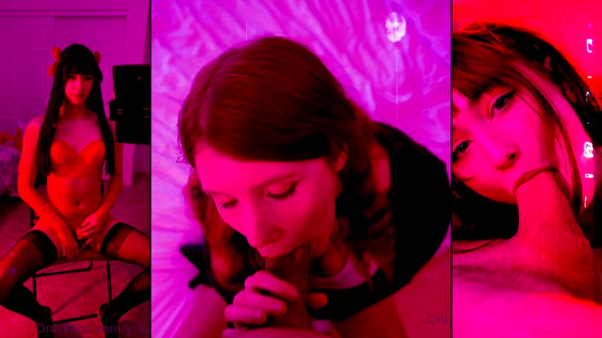 blowjob cock cum cumshot cumshots femboy pmv sissy sissy slut slut split screen porn