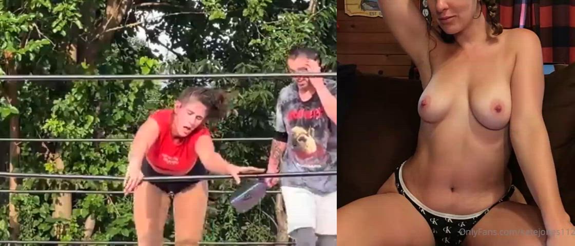 boobs spanking wrestling gif