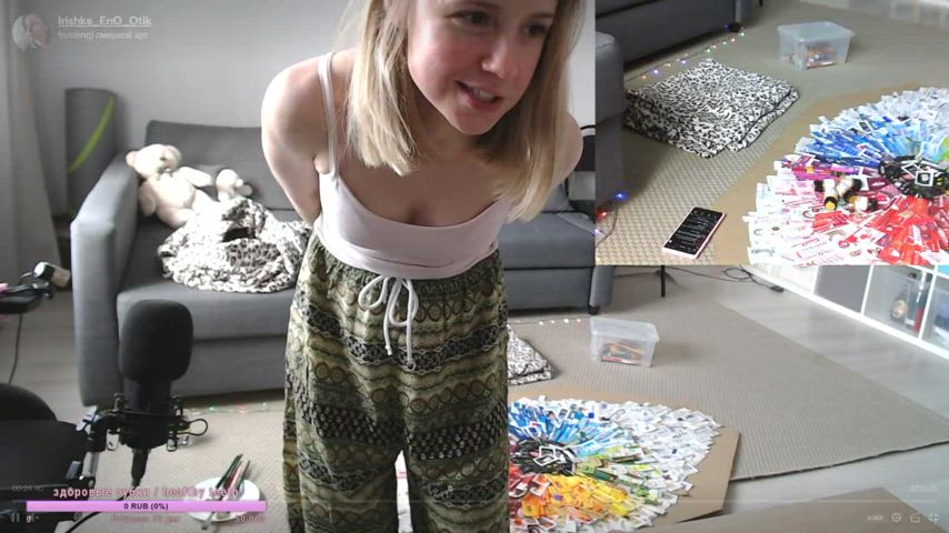 accidental downblouse jiggle russian gif