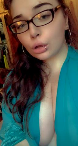Ahegao BBW Brunette gif