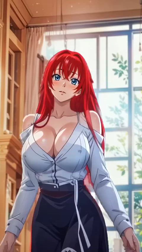 animation anime big tits bouncing bouncing tits dancing ecchi hentai animated-sex