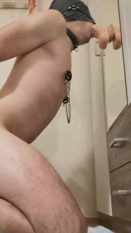 Twink struggeling with deepthroat challenge