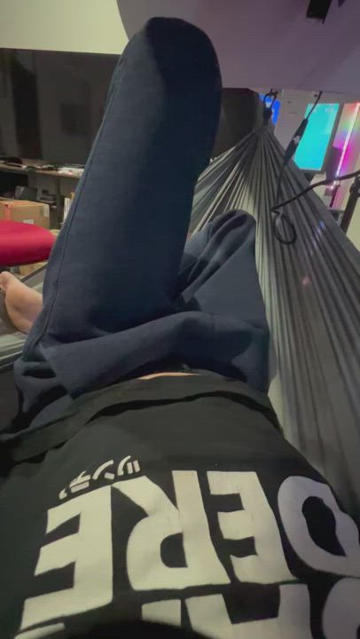 Wanna play with my cock while I’m under your desk?