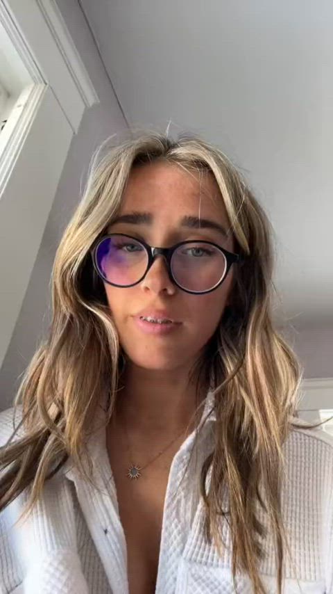 babe blonde braces glasses nerd panties teen tiktok wedgie white girl gif