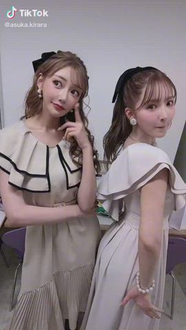 cute japanese kirara asuka tiktok yua mikami gif