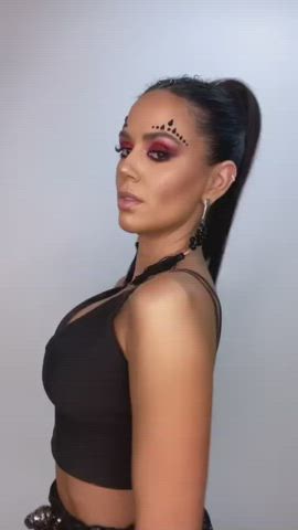 Boobs Brazilian Brunette Dani Goddess Hair Labia Sensual Tease gif