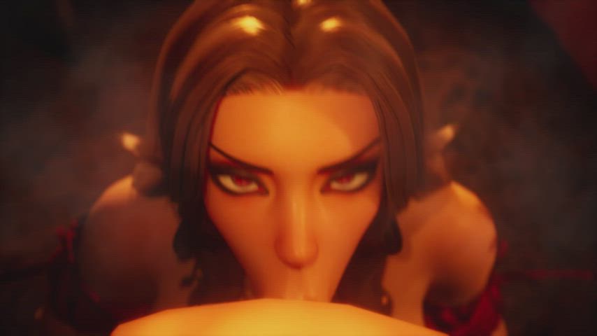 3D Animation Anime Big Tits Blowjob Gypsy Hentai Japanese POV Porn GIF by giimic