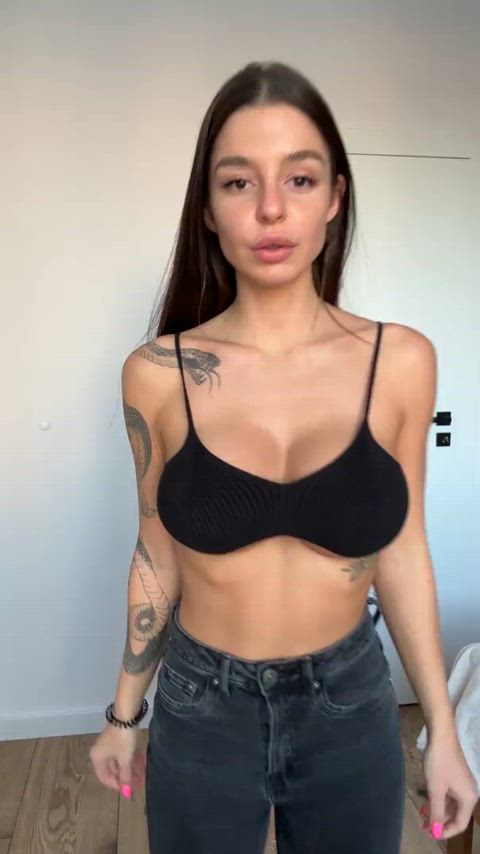 I want to drop my tits on your face