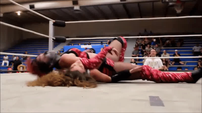 brunette white girl wrestling gif