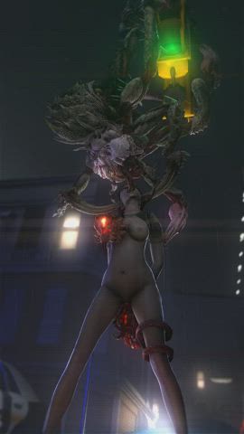 Rebecca caught between a alpha parasite and a Drain deimos (Weirdo sfm)
