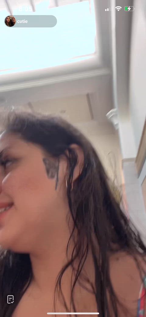 accidental bikini nipslip tiktok r/tiktits gif