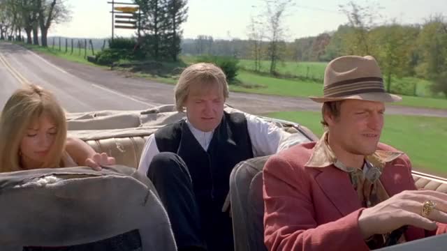 Vanessa Angel - Kingpin (1996) - in tight white dress (4/4) - in car, lots of cleavage