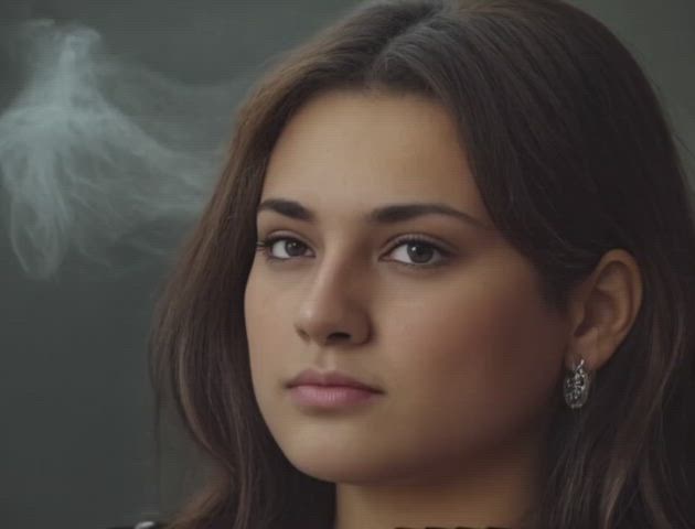 amateur pretty smoking gif