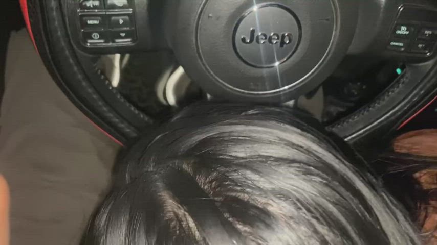 Getting head while driving