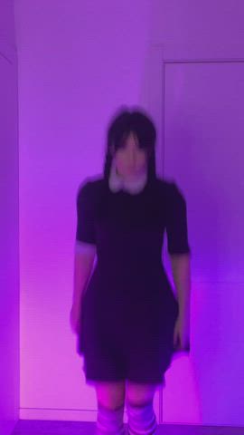 Teaser of my Wednesday Addams cosplay 🖤