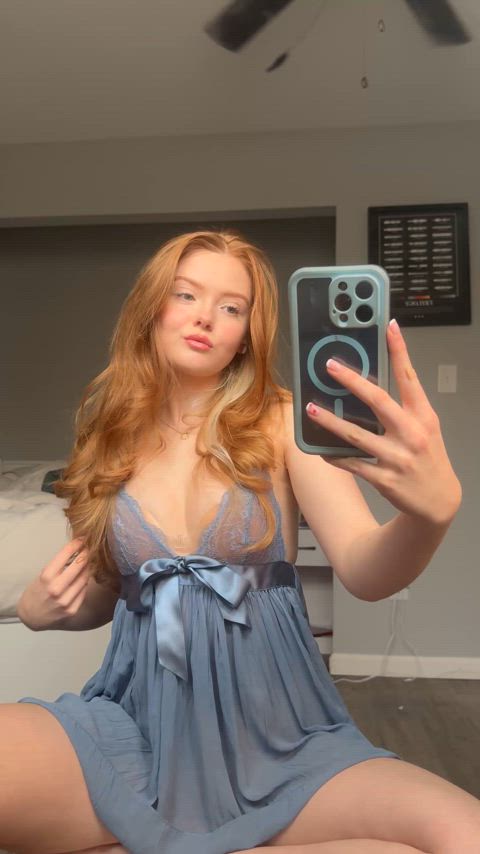 18 years old 19 years old cute lingerie nsfw pussy lips redhead solo teen white girl