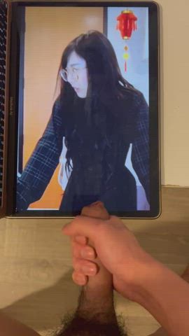 asian clothed cum cumshot tribbing tribute gif