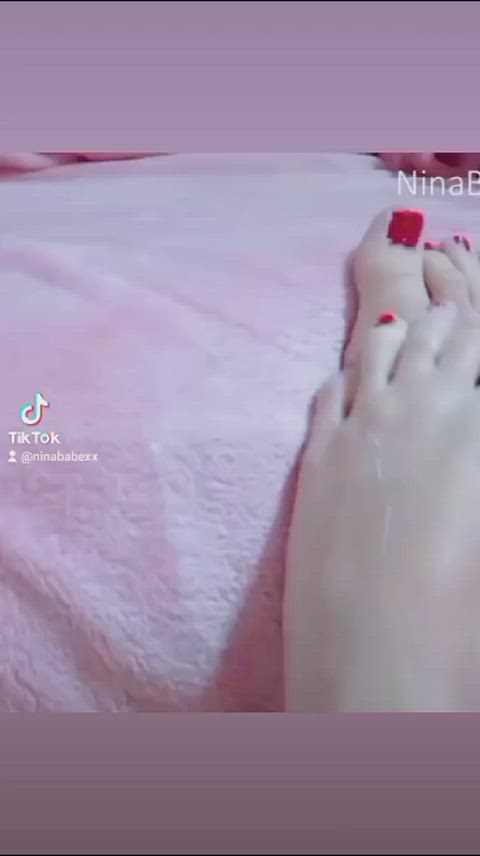 amateur foot foot fetish footjob model onlyfans slut slutty teen tiktok gif