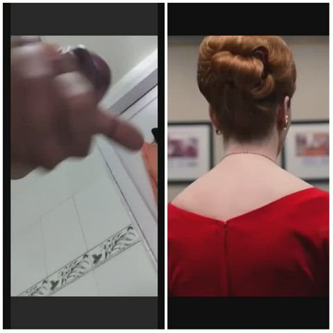 Christina Hendricks Big Red Dress Ass Cum Tribute 🥵🤤🍆💦🍑❤️