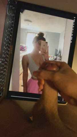 big tits jerk off pawg gif