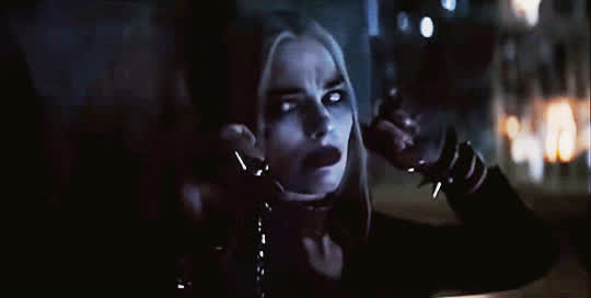 blonde extreme harley quinn gif