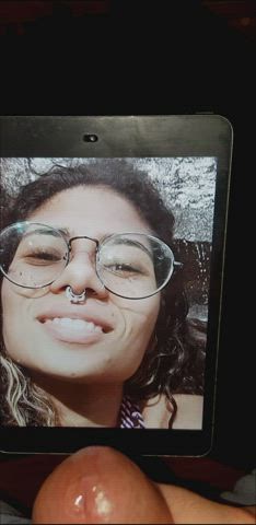 afro brazilian cumshot ejaculation glasses tribute gif