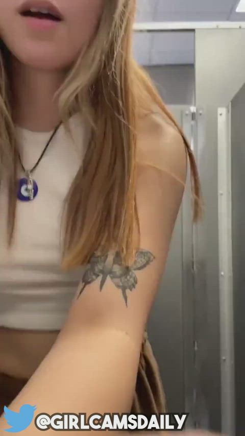 18 years old teen tiktok onlyfans amateur public ass spread stripping cute gif