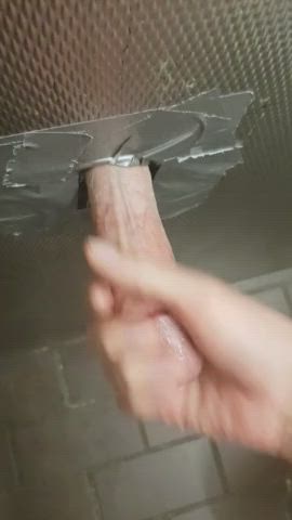 amateur bwc big dick gay glory hole handjob gif
