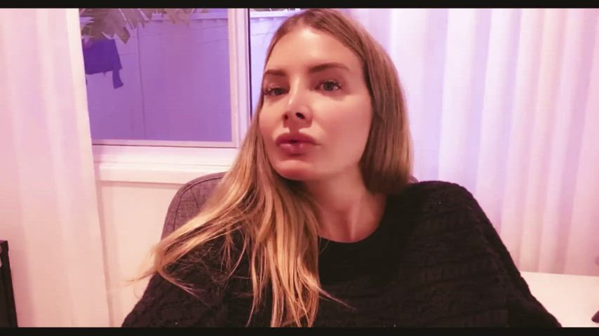 big tits blonde bouncing tits lactating milf gif
