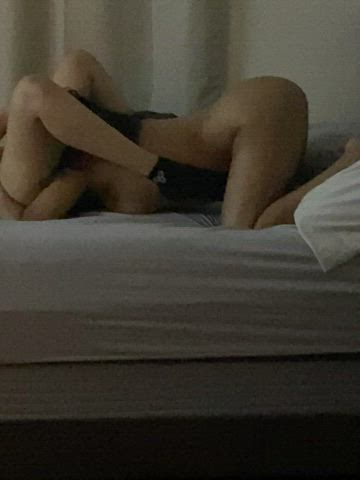 Eating my bestie pussy infront of our man 😛🥰[Sound on, click redgifs link]