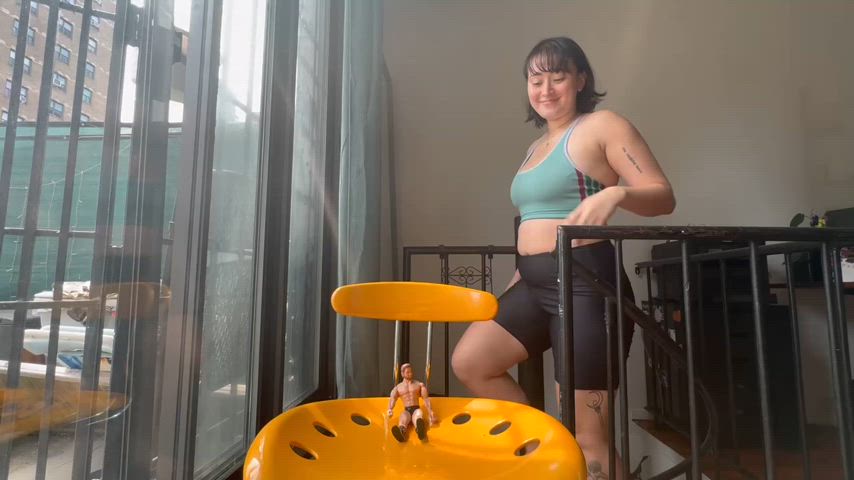 crush giantess vore gif