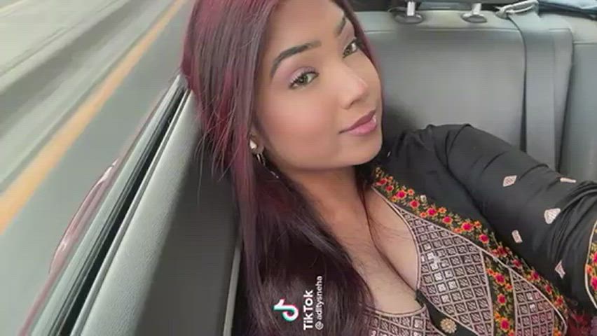 big tits brunette tits gif