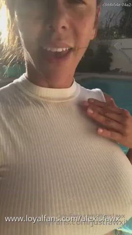 Alexis Fawx MILF OnlyFans LoyalFans Pool Porn GIF by pornz24