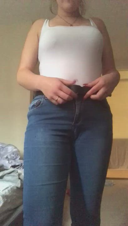 big tits clothed nude strip stripping teen gif