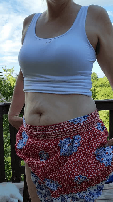 You want to see what's under my skirt?